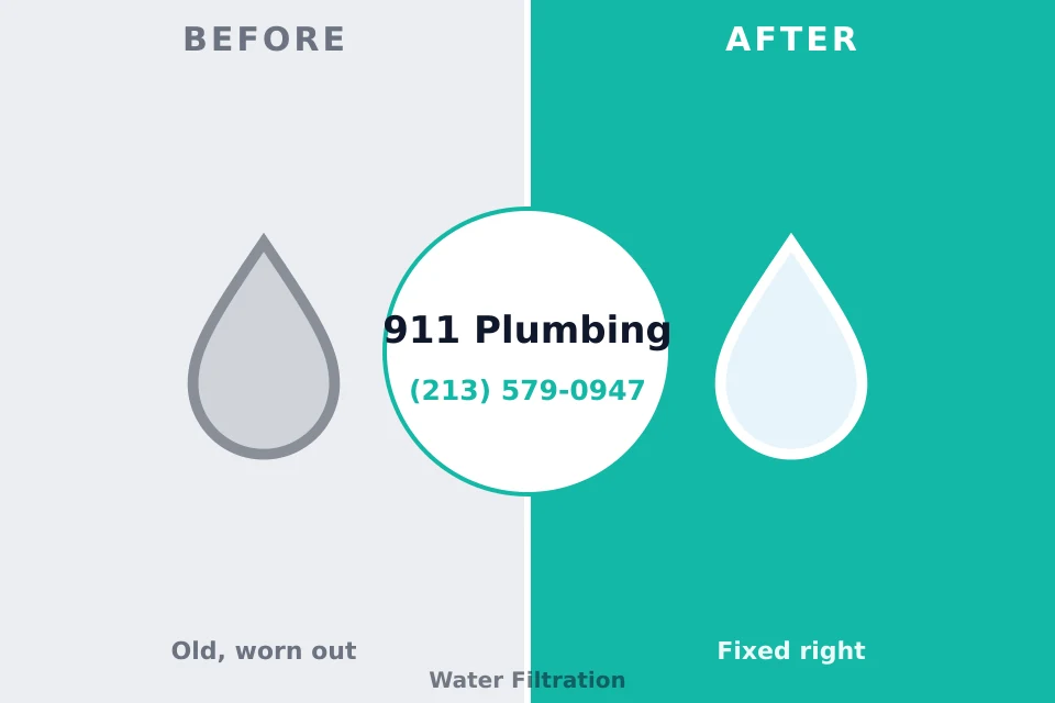 Before and after: plumbing repair Guttenberg, NJ
